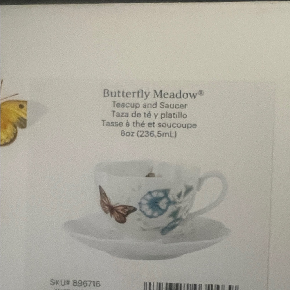 Lenox Butterfly Meadow teacup and saucer